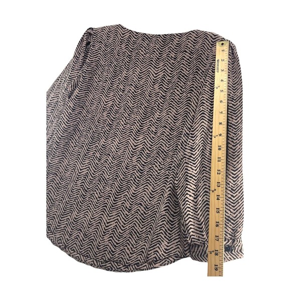 Vintage Alyssa Scott Shirt Womens Small Petite Stripe Abstract Union Made USA - Picture 9 of 13